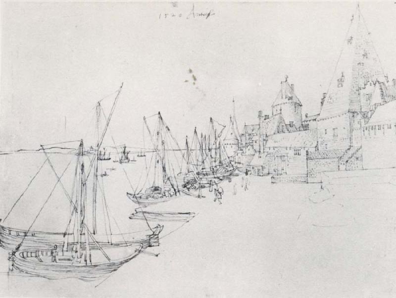 Albrecht Durer The Harbor at Antwerp
